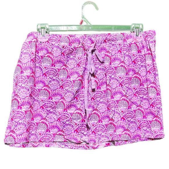 NWT Simply Southern Women’s T-Shirt Shorts‎ Pajama Set Purple Seashells XL - Picture 7 of 10